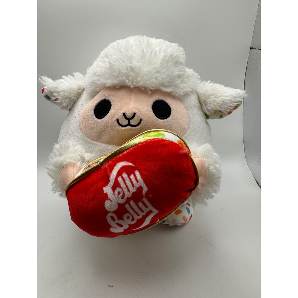 Jelly Belly Plush Sheep Holding Jelly Bean Candy Bag Stuffed Animal Toy‎
